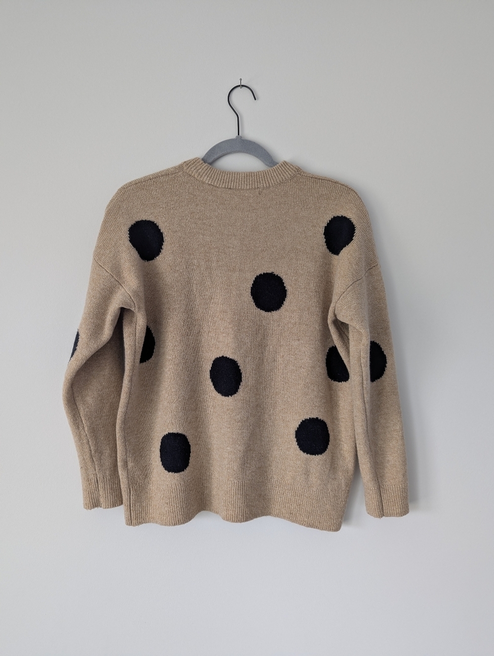Madewell Dot Graystone Pullover Sweater in Coziest Yarn Heather Camel - Picture 6 of 11
